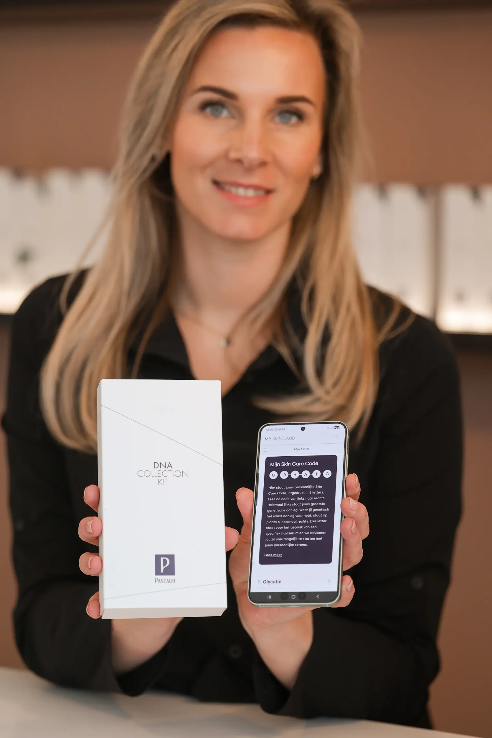 Diane van Huidinstituut Diane in Hattem met de Pascaud DNA Collection Kit
